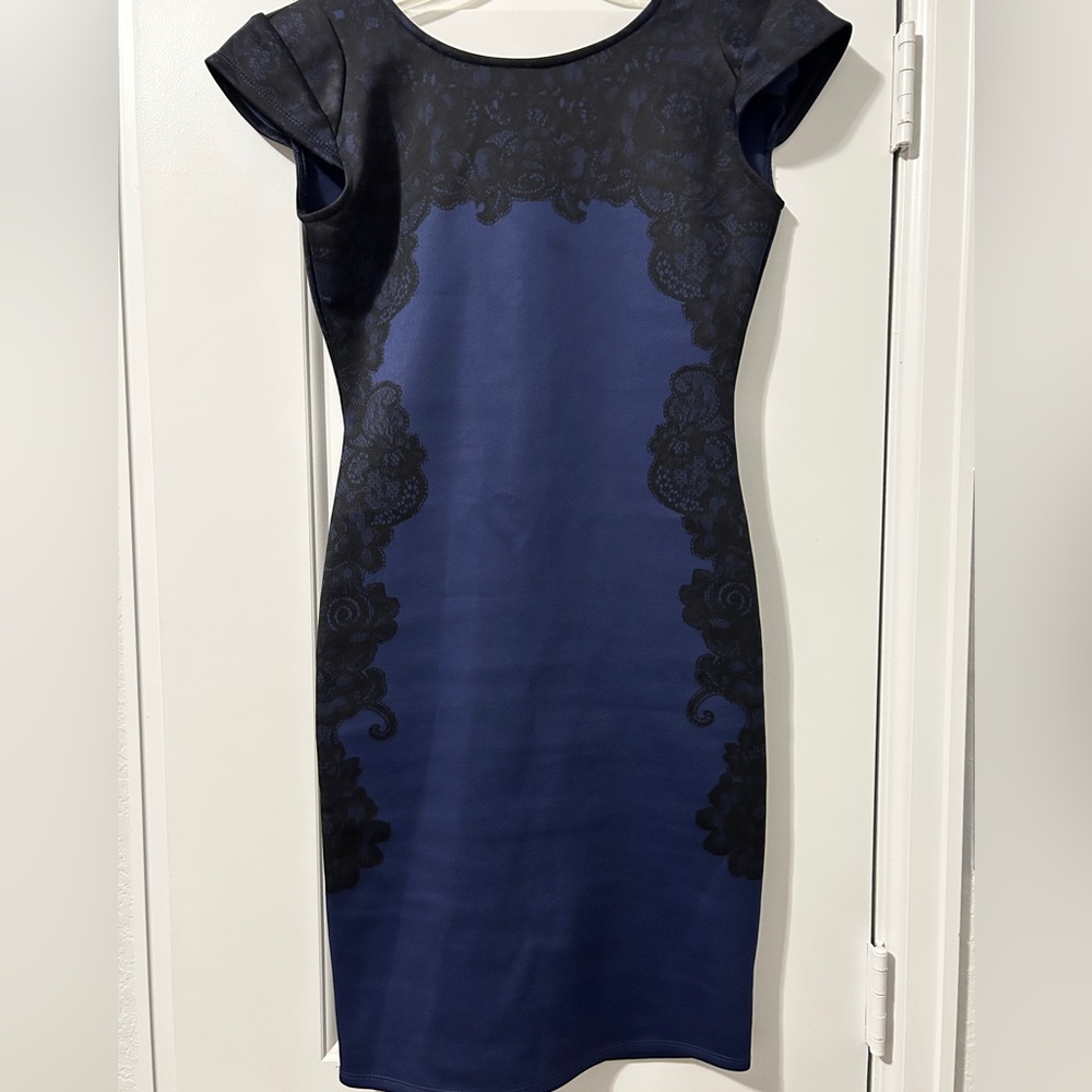 Kardashian Kollection 
Bodycon Dress Dark Blue/Black